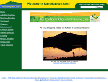 Tablet Screenshot of marinmarket.com